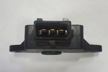 Load image into Gallery viewer, Reference image — aftermarket throttle position sensor 0280122019 — three-terminal connector and side profile; Bosch and origin markings reference-only, not actual stock
