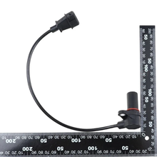 Load image into Gallery viewer, Reference image — crankshaft position sensor 0281002285, complete lead routing and mounting-ear side with source ruler