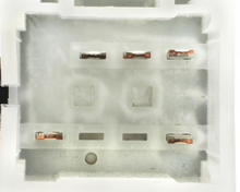 Load image into Gallery viewer, Reference image — aftermarket window switch 10438815 — five-terminal connector detail crop; not actual stock