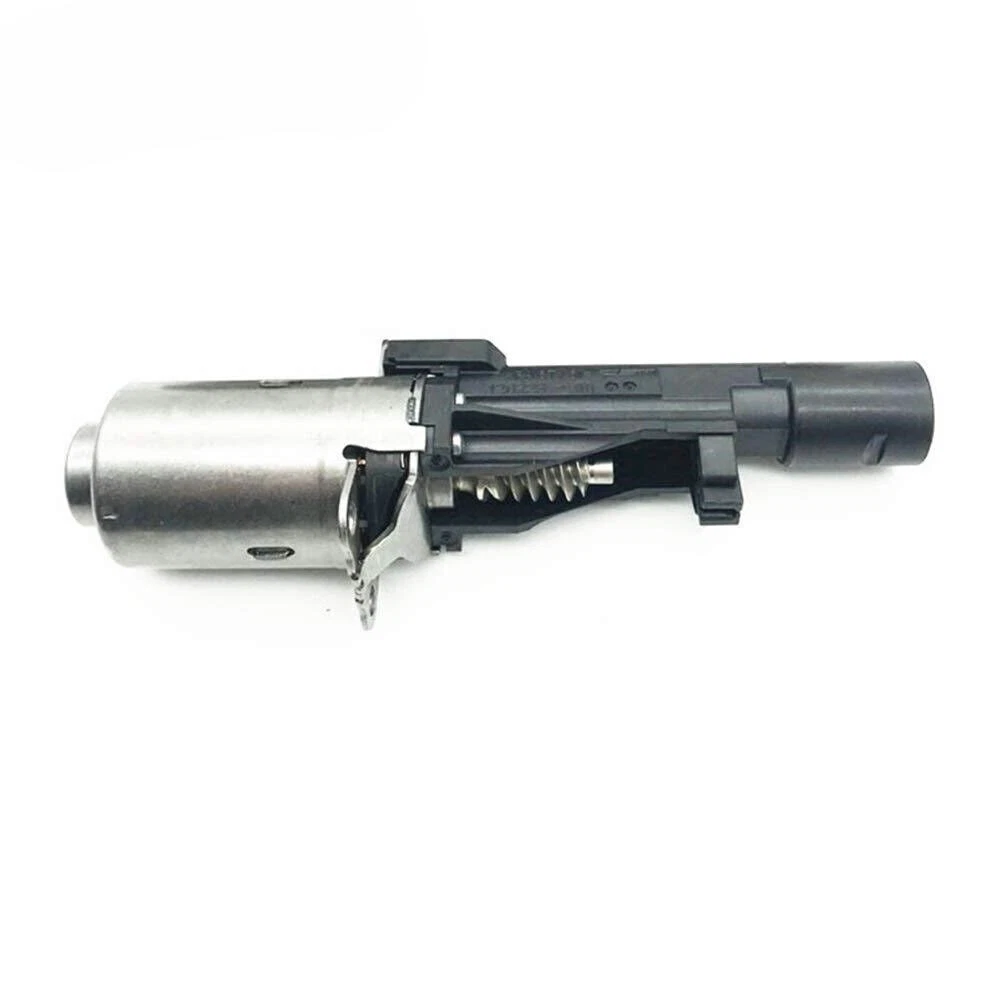 Reference image — Valvetronic actuator motor 11377603979, side profile, mounting flange and molded housing