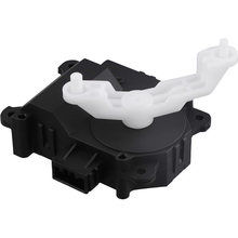 Load image into Gallery viewer, Reference image — white-arm HVAC actuator motor 113800-2380, complete white-arm actuator, output linkage and connector side