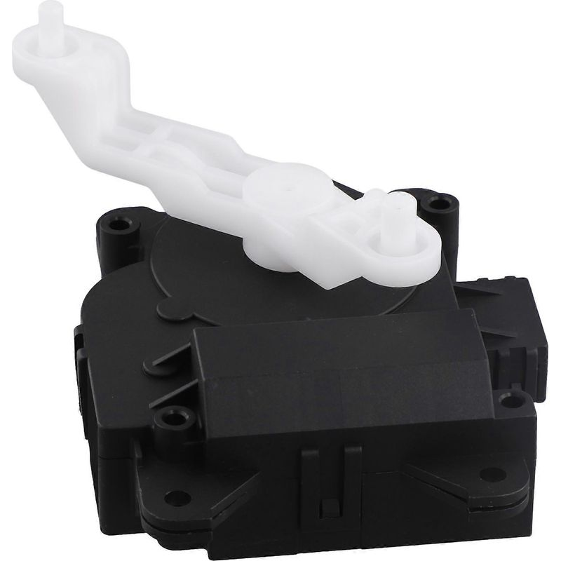 Reference image — white-arm HVAC actuator motor 113800-2380, opposite mounting-foot profile; upper linkage end partially outside the original frame