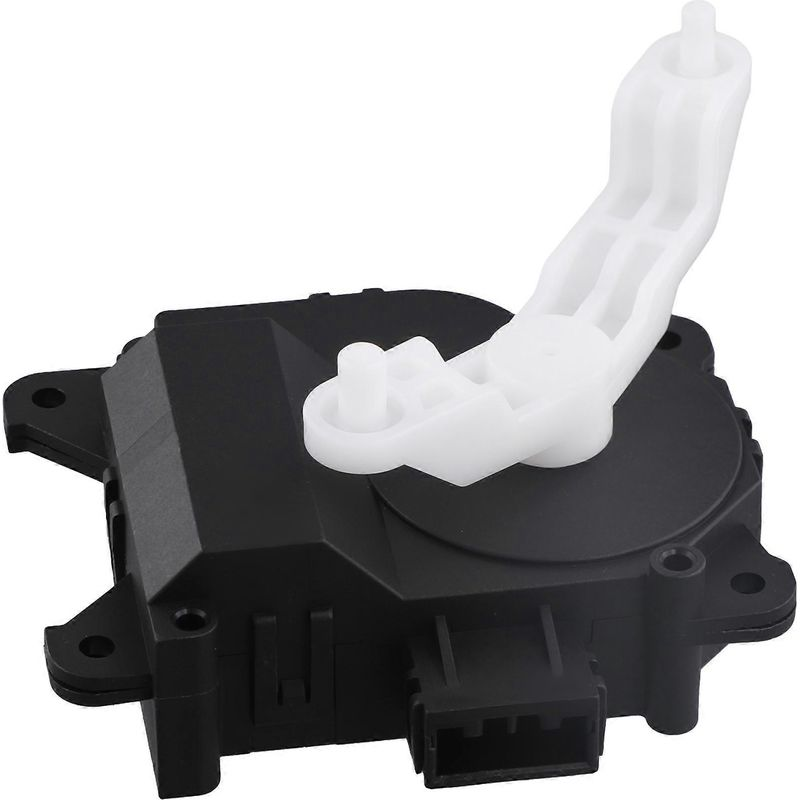 Reference image — white-arm HVAC actuator motor 113800-2380, socket opening and linkage side; upper linkage end tightly framed in the source