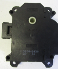 Load image into Gallery viewer, Reference image — HVAC air-door actuator motor 113800-2430, front housing and mounting detail; right case edge partially outside crop