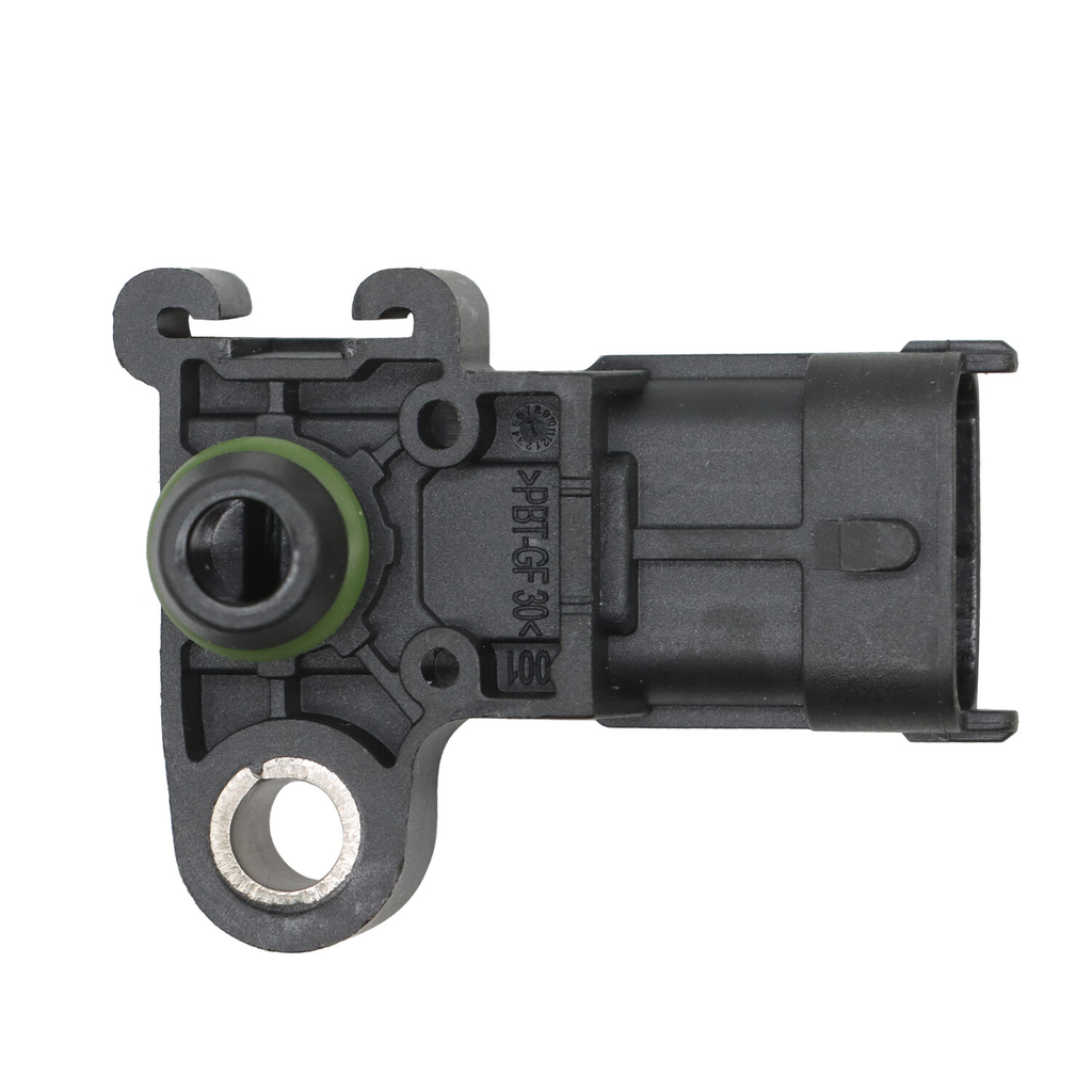 Manifold Absolute Pressure Sensor reference 12591290 - pressure-port underside and molded material markings; reference photograph, not actual stock