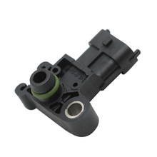 Load image into Gallery viewer, Manifold Absolute Pressure Sensor reference 12591290 - oblique pressure-port side and mounting ring; reference photograph, not actual stock
