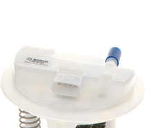 Load image into Gallery viewer, Reference image — aftermarket fuel pump module 17040-9U01B — native detail of flange, keyed socket and intrinsic reference label; external Bosch reference, not actual stock