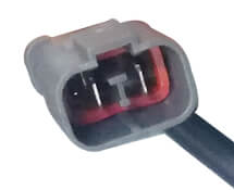 Reference image — native detail crop: 19030-PAA-A01 gray connector with two visible contacts, red seal and center key; not a new angle; external illustration, not actual stock