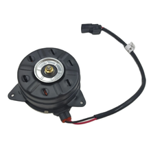 Load image into Gallery viewer, Reference image: 19030-R40-A01 cooling fan motor front oblique, shaft and attached lead; external illustration, not actual stock