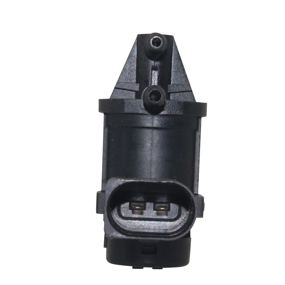 Vacuum Solenoid Valve 1J0906283B reference view 4: two-pin connector end. Reference image, not actual stock.