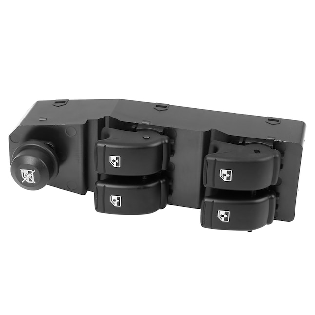 Reference image — 202005158 11-pin master window switch; whole opposite-side top view showing rocker shape and housing clips. Supplied aftermarket brand may differ.