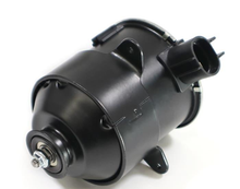 Load image into Gallery viewer, Reference image — cooling fan motor 263500-5480 — whole motor oblique front/side view with output shaft, mounting ears and integral connector; external illustration, not actual stock