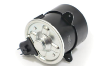 Load image into Gallery viewer, Reference image — cooling fan motor 263500-5480 — whole motor rear/side view with metal rear cover and reference markings; external illustration, not actual stock