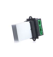 Load image into Gallery viewer, Reference image — aftermarket blower control module 27761-AX010 — complete finned module and keyed socket-side reference photograph; external NRF342053 reference, not actual stock