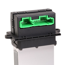 Load image into Gallery viewer, Reference image — aftermarket blower control module 27761-AX010 — native source close-up of the six-plus-two-contact socket; external NRF342053 reference, not actual stock