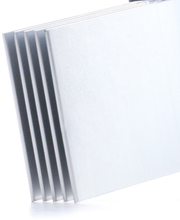 Load image into Gallery viewer, Reference image — aftermarket blower control module 27761-AX010 — native heatsink fin-spacing and edge detail crop; external NRF342053 reference, not actual stock
