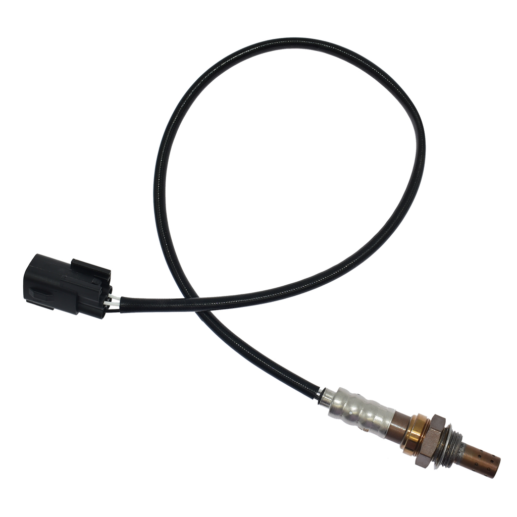 Reference image — upstream oxygen sensor 39210-2G170, extended loop showing full lead routing and wire-entry side