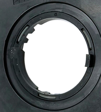 Load image into Gallery viewer, Reference image: Native detail crop of rear centre opening, keying and retaining features — 47945-AS500