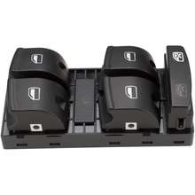 Load image into Gallery viewer, Reference image — aftermarket master power-window switch 4F0-959-851 — whole switch front view with four window rockers and separate lock control; external reference, not actual stock