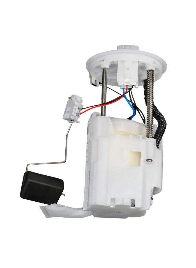 Reference image — aftermarket fuel pump module 77020-06401 — complete module rear view with rectangular float and sender; external aftermarket reference, not actual stock