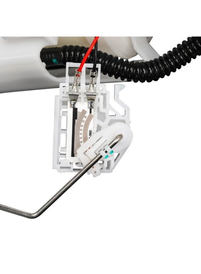 Reference image — aftermarket fuel pump module 77020-06401 — native sender contact-board and float-arm attachment detail; external aftermarket reference, not actual stock