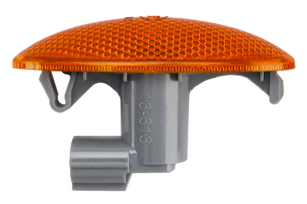Reference image — 81730-02090 side/fender turn lamp. Single lamp, side profile with mounting clips. One lamp shown, not a pair; supplied aftermarket brand and packaging may differ.