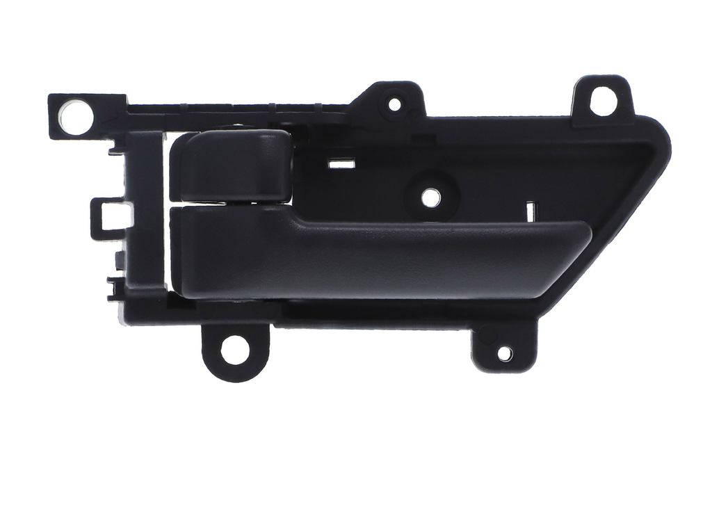 82610-3J000 black LH interior handle - front face and mounting-ear reference view; third-party reference, not actual stock photo