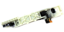 Load image into Gallery viewer, Reference photograph - front-left black exterior door handle with base 82650-2E000 - whole reverse base, pivot and actuation arrangement