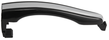 Load image into Gallery viewer, Reference photograph - 82651-3L000 black main exterior handle with chrome-colored insert, handle only - whole bare main handle, with the separate cap excluded