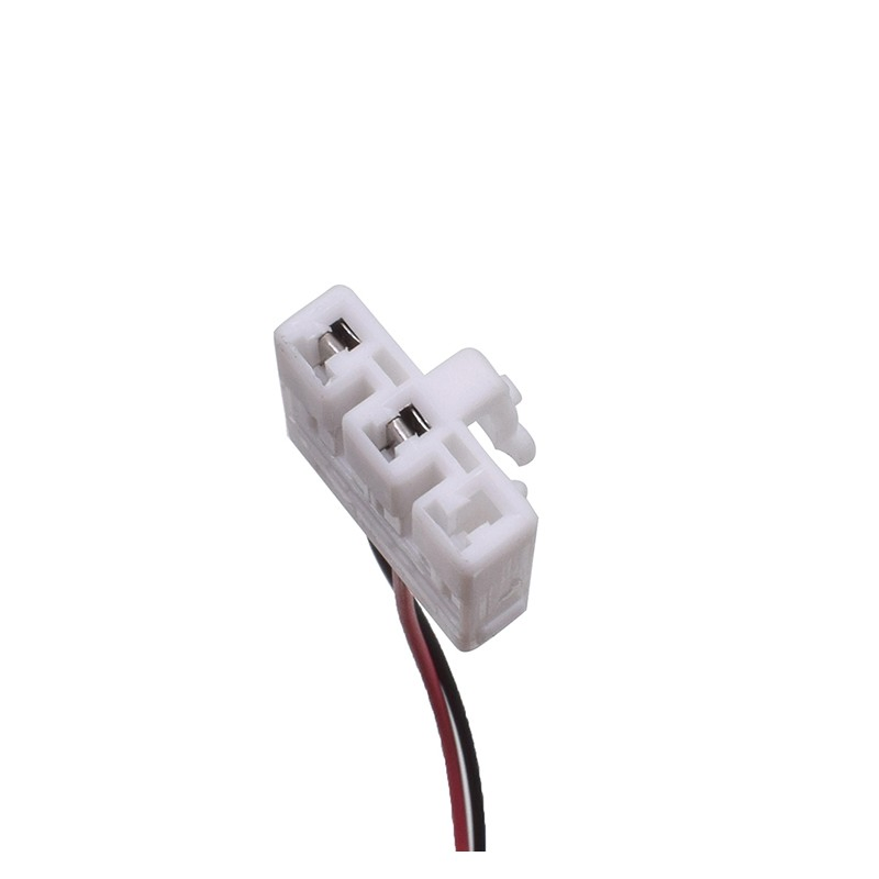 Reference image — fuel level sender 83320-0K020 — native source close-up of connector face and two visible terminals; wires extend beyond frame; external illustration, not actual stock