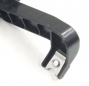 Reference image — right-hand headlamp washer nozzle85207-33030 — native same-photo detail of ribbed mounting arm and metal-lined fixing eye; external illustration, not actual stock