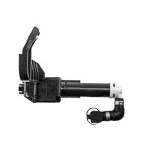 Load image into Gallery viewer, Reference image — right headlamp washer nozzle assembly 85207-53040 — opposite side whole view showing mounting-arm profile and short hose elbow; external illustration, not actual stock