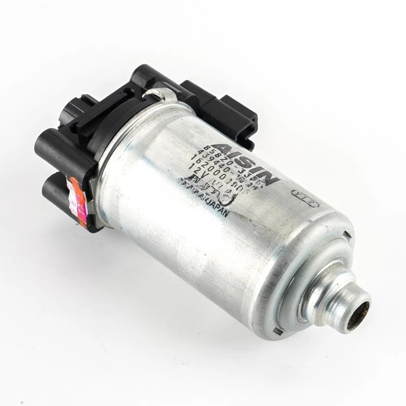 Reference image 3: 85820-33020 power-seat motor — reverse oblique body and end-cap view; supplied aftermarket brand may differ.