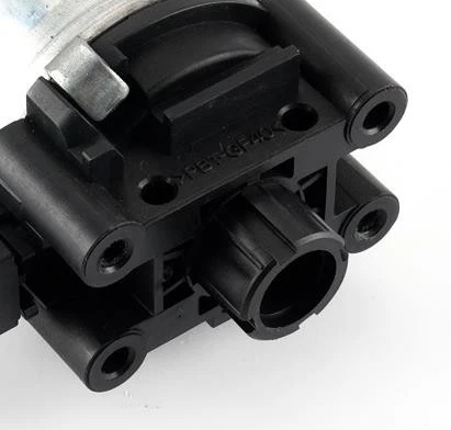 Reference image 5: 85820-33020 power-seat motor — drive-output and mounting-hole detail crop; supplied aftermarket brand may differ.