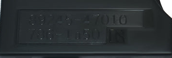 Reference image — steering angle sensor 89245-47010, native molded-reference detail cropped from image 4, not a new angle