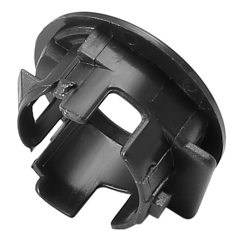 Reference image for 89348-28100-C0 black parking sensor retainer — whole single retainer, rear clip and keyed opening reference view