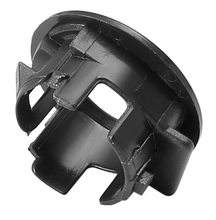 Load image into Gallery viewer, Reference image for 89348-28100-C0 black parking sensor retainer — whole single retainer, rear clip and keyed opening reference view