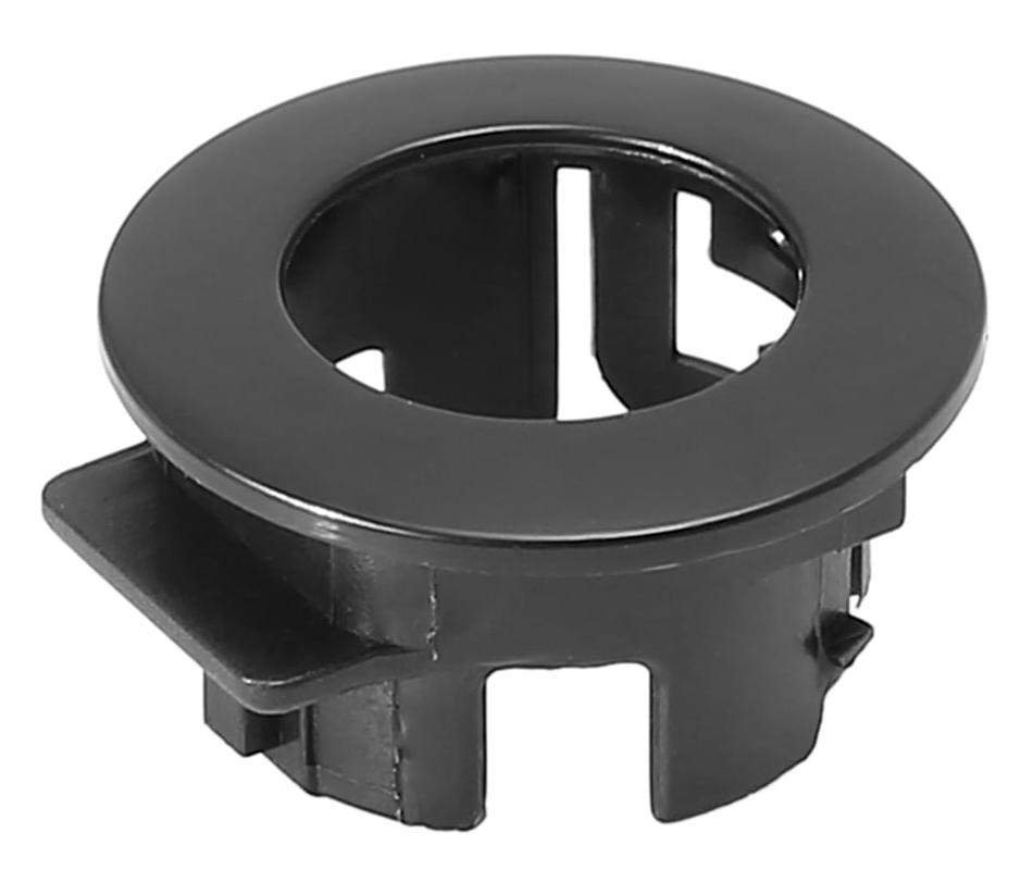 Reference image for 89348-28100-C0 black parking sensor retainer — whole single retainer isolated from source four-piece layout; one depicted unit only