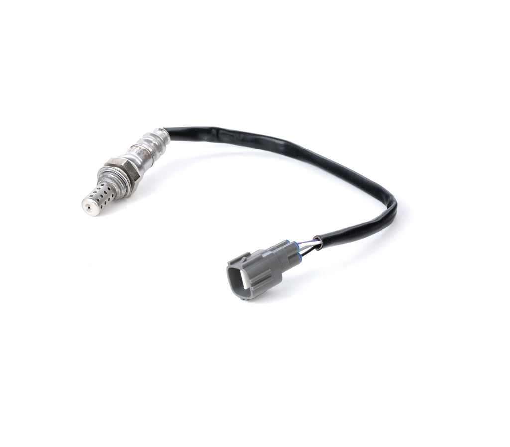 Reference image — upstream oxygen sensor 89465-05100, complete attached lead and sensor assembly, reverse camera view