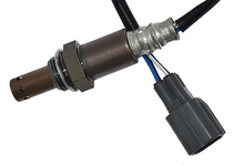 Load image into Gallery viewer, Reference image — air-fuel ratio sensor 89467-35100, native reverse body and connector-rear detail crop, lead loop outside frame