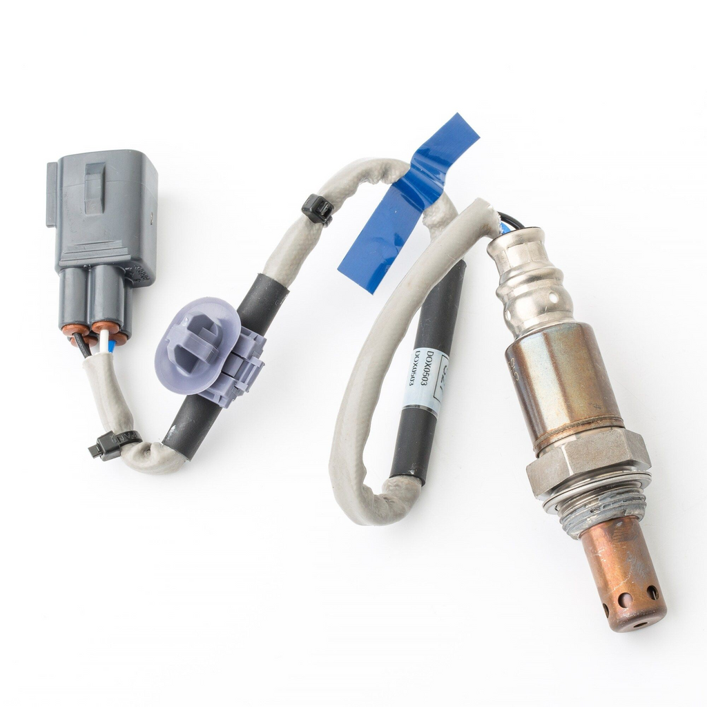 Reference image — aftermarket air-fuel ratio sensor 89467-52020 — complete exact direct-fit reference assembly with attached lead and retainers; external Denso direct-fit reference, not actual stock