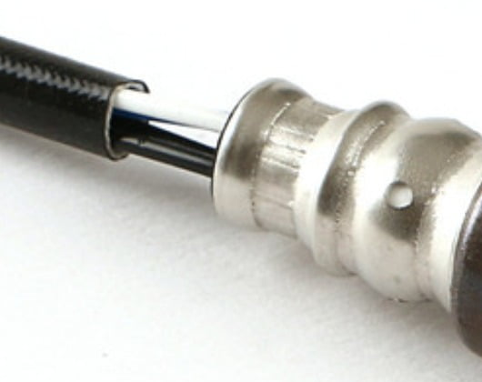 Reference image for air/fuel ratio sensor 89467-60010 — sensor cable-entry crimp and insulated wire transition detail; supplied aftermarket brand may differ.