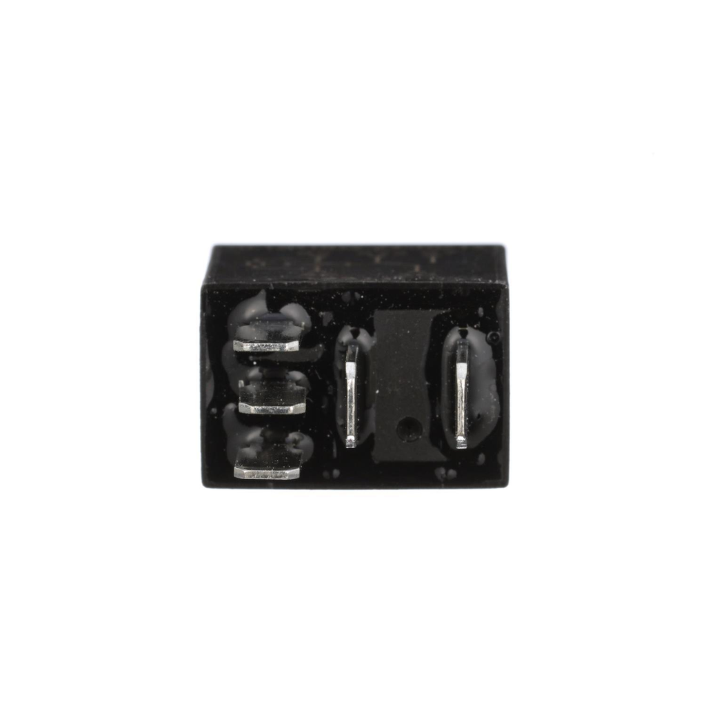 Reference image — aftermarket automotive relay 90987-04004 — five-terminal face; reference markings and surface material preserved, not actual stock