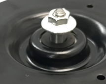 Load image into Gallery viewer, Reference image — cooling fan motor APW950174 — native same-photo detail of threaded output shaft, nut and locating profile; not another angle; external illustration, not actual stock