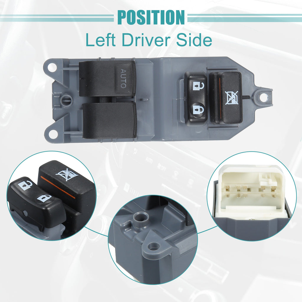 Master Power Window Switch 84820-0D100 for Toyota Yaris XP9 - 1 Piece - external reference image; supplied brand and condition must be confirmed