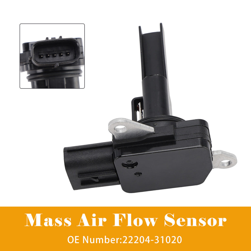 Mass Air Flow Sensor 22204-31020 / 22204-0T010 for Toyota Lexus - 1 Piece - external reference photo; supplied brand and condition must be confirmed