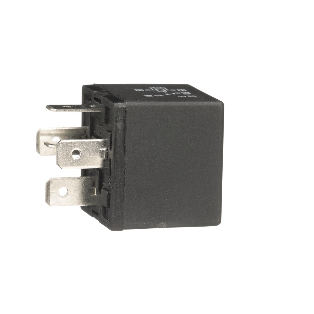 Reference image — aftermarket automotive relay F0AB-14B192-AA — side profile and blade-terminal shape; not actual stock