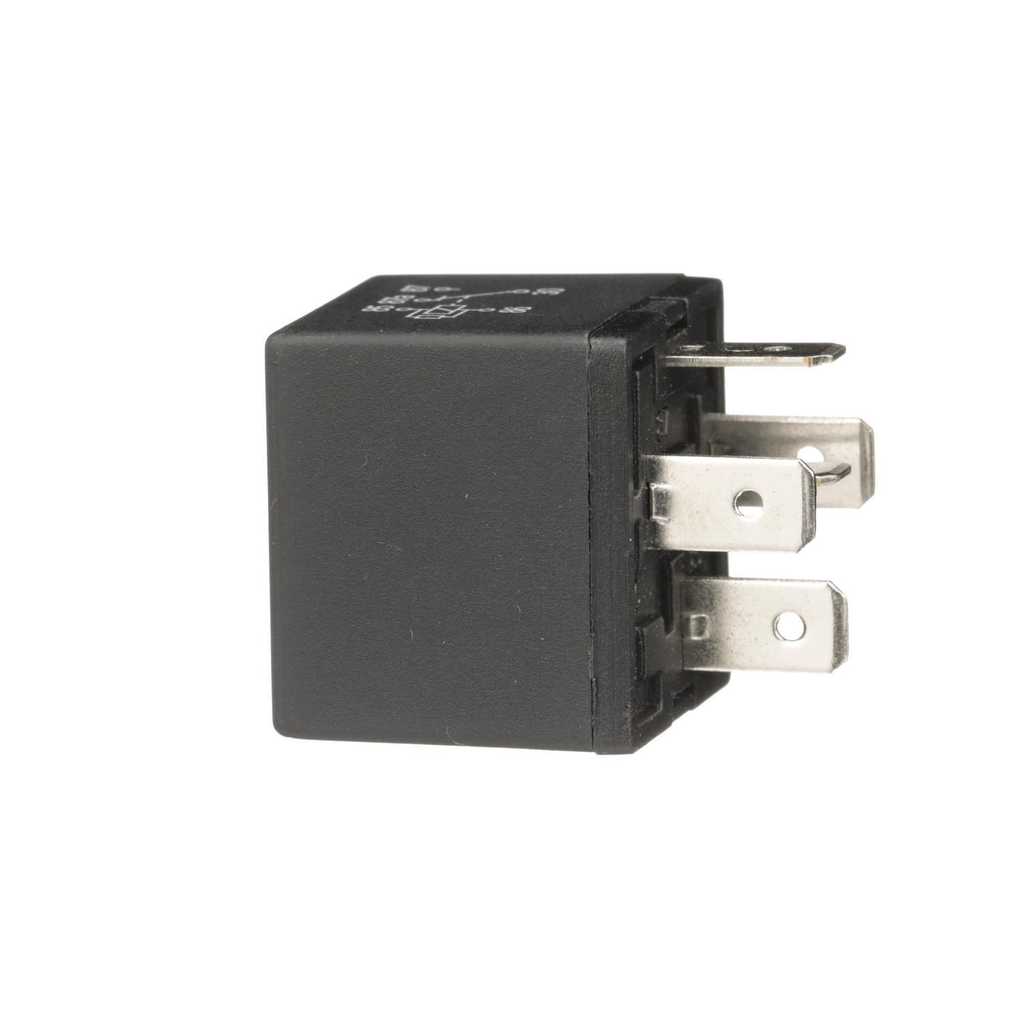 Reference image — aftermarket automotive relay F0AB-14B192-AA — opposite side profile and housing seam; not actual stock