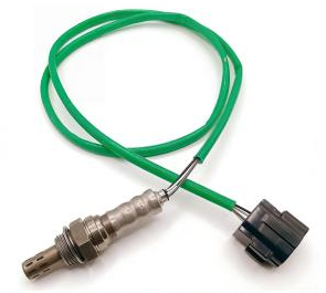 Reference image — oxygen sensor L813-18-861B — whole reference probe, complete looped sleeved lead and keyed connector; external illustration, not actual stock