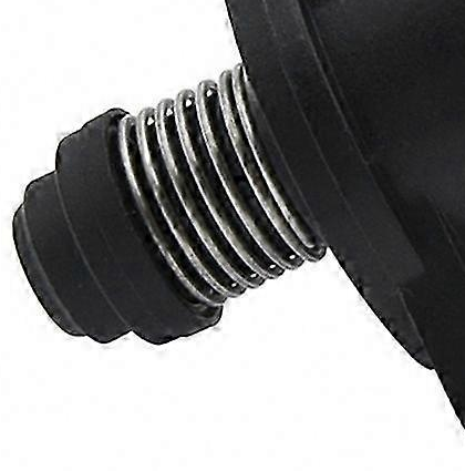 Reference image: Native detail crop of the reference spring-loaded pintle and mounting-flange edge — MD628109